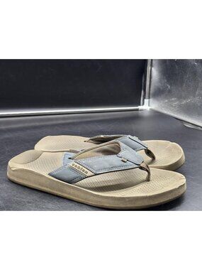 Cobian Sandals Mens Size 12 Blue Thong Flip Flops Cushioned Stains Damage